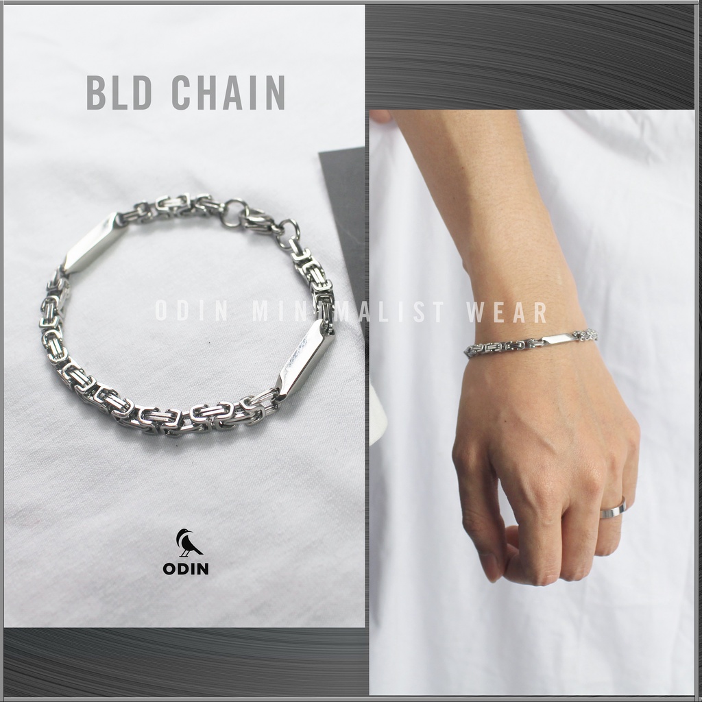Vòng Chain-Blade thép Titanium  316 KHÔNG GỈ - ODIN