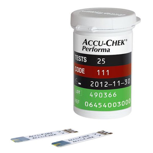 Que thử đường huyết Accu Chek Performa 25