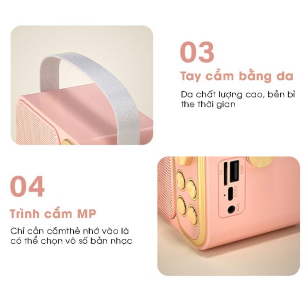 Bluetooth speaker with mic ys103 ys105 wireless microphone with mic body function keys