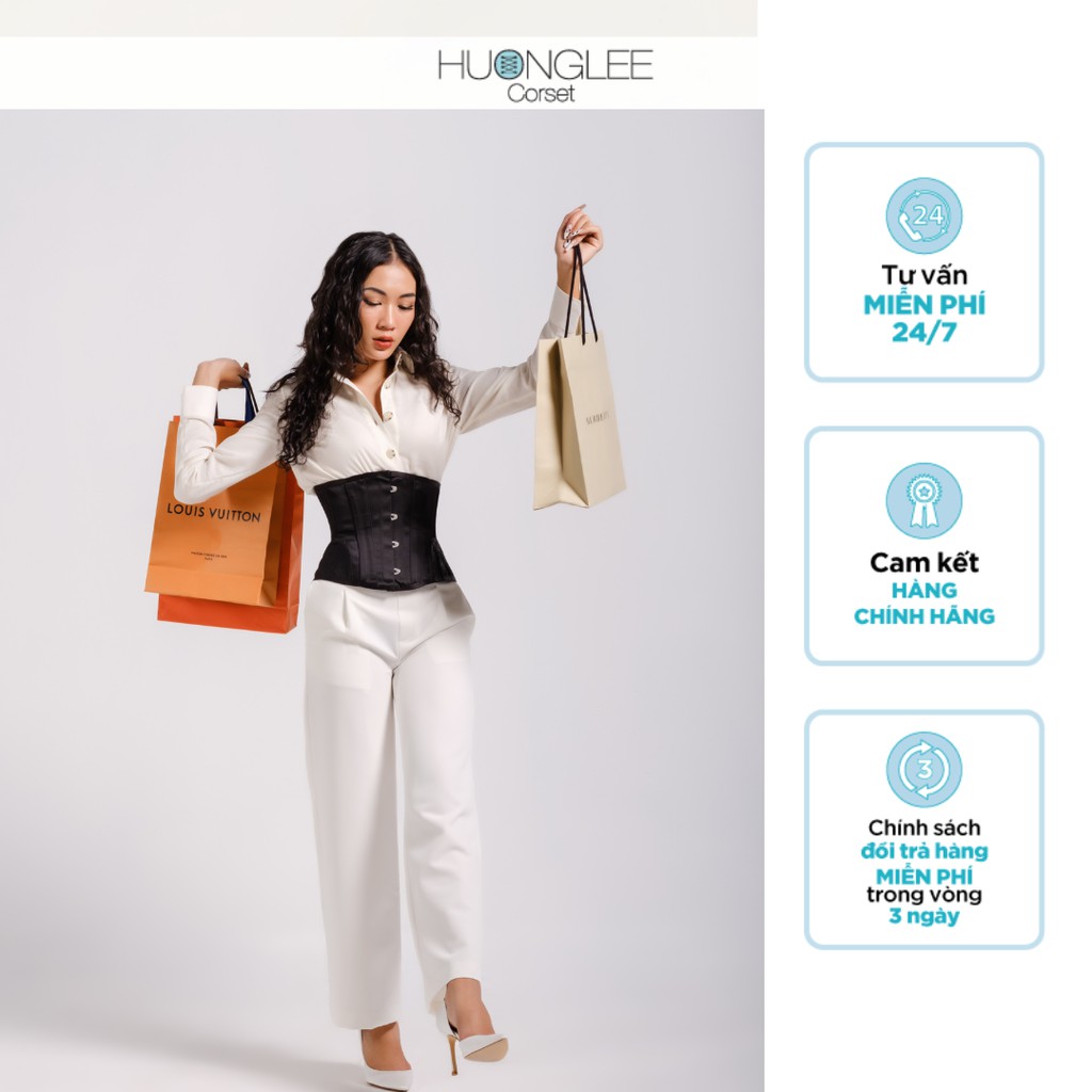 HUONGLEE Corset Đai giảm eo Corset Cúp Hông