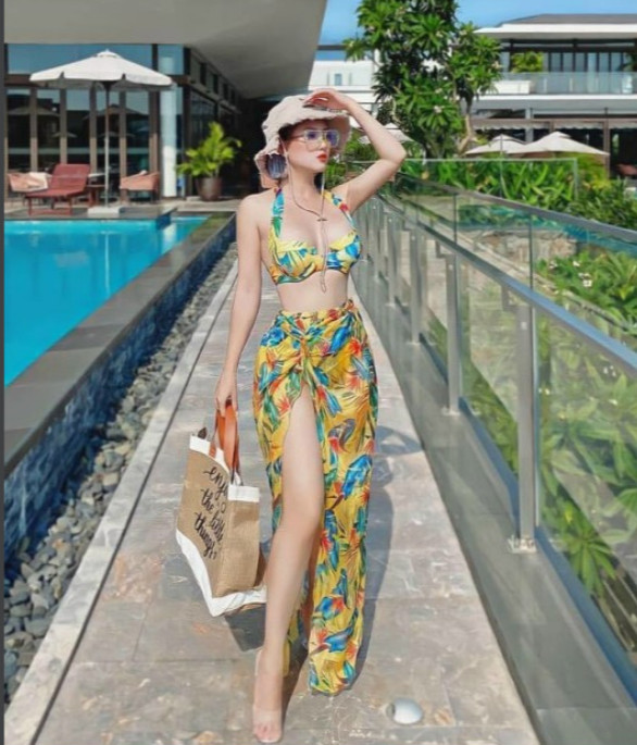 Set bikini 3 món cực xinh(40-65kg)