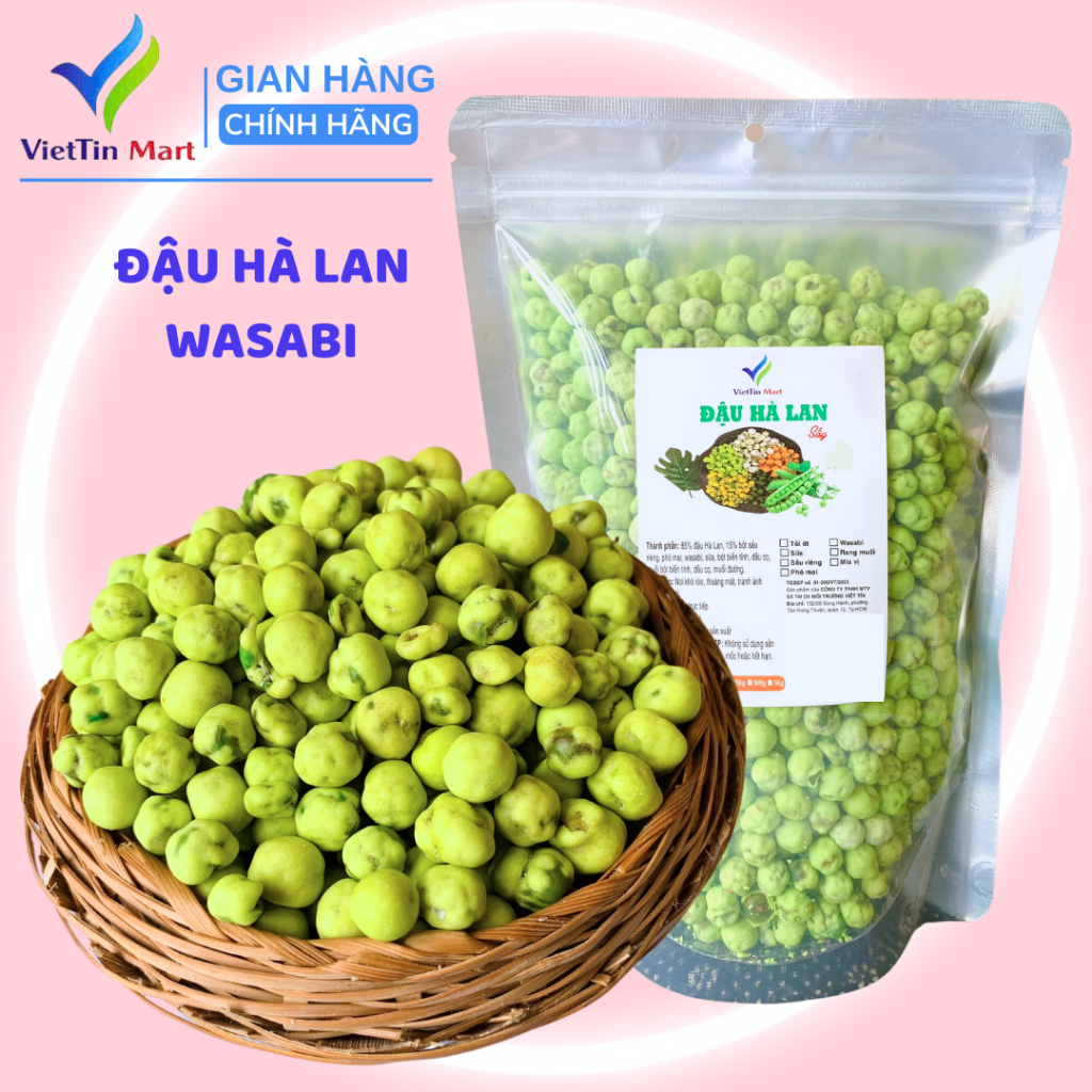 Đậu Hà lan Wasabi 500g -Viettin Mart