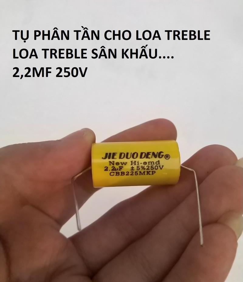 4 CON TỤ CẢN LOA TÉP 2.2MF 250V - TỤ PHÂN TẦ