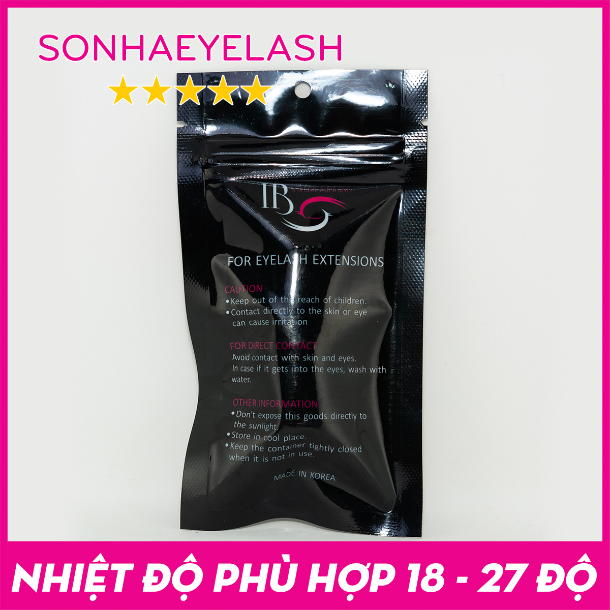 Keo nối mi IB, keo IB nắp xanh