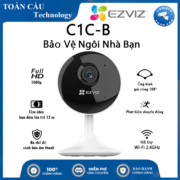 Camera wifi ezviz c1c-b 2.0mp full hd 1080p - camera toàn cầu
