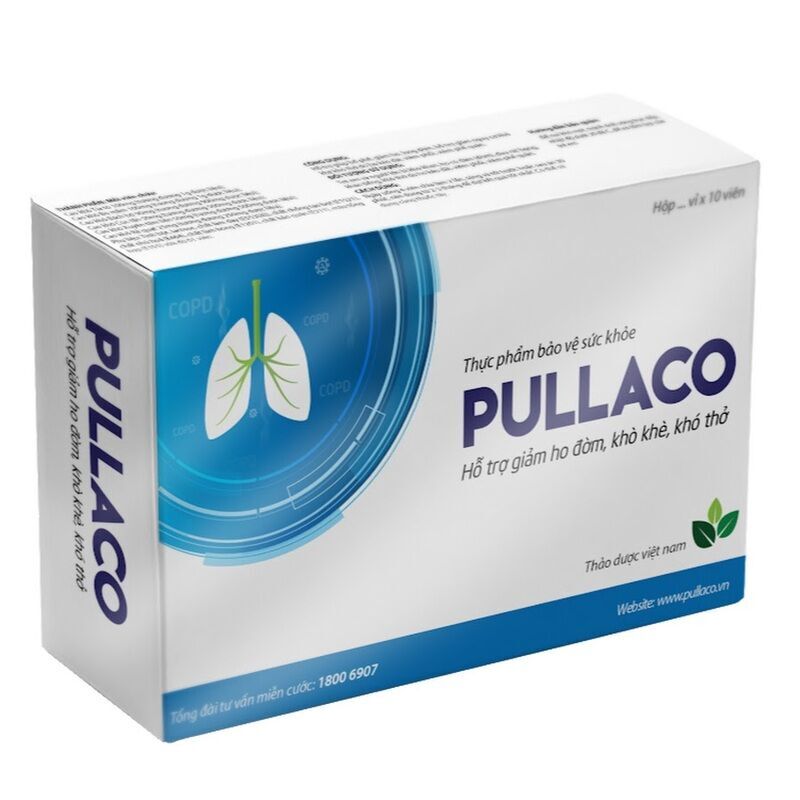 [HCM]Sản phẩm PULLACO  hỗ trợ bổ phế giảm ho hộp 20 viên