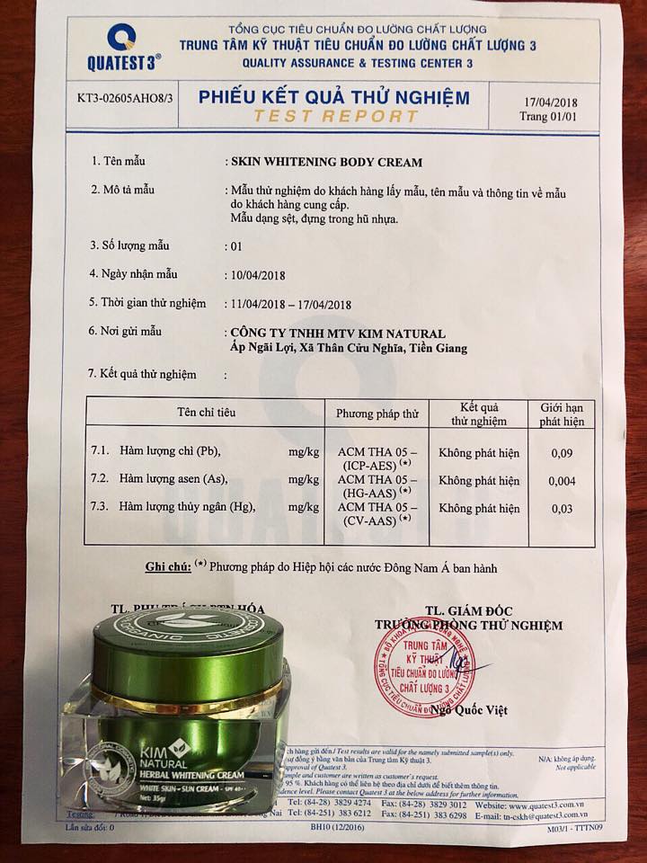 Kem face dưỡng da thảo dược Kim Natural