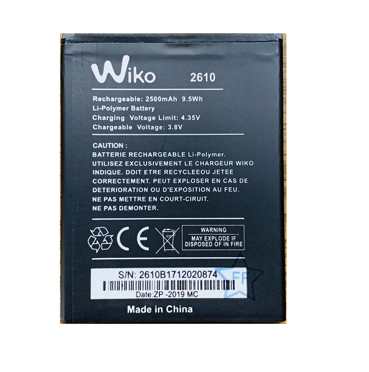 Pin điện thoại wiko jerry 3 / 2610