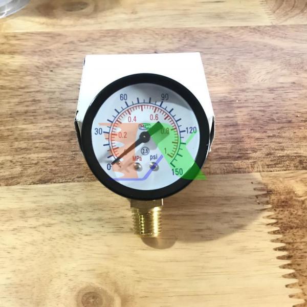 Đồng hồ đo áp suất nước, khí nén, áp kế, van đo áp suất Y40 (1~10 kg / cm2)