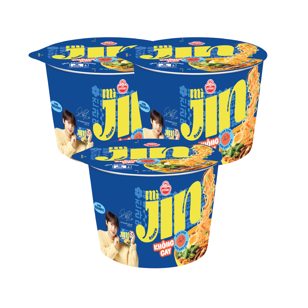 Combo 3 Tô Mì Jin không cay Otoki 110gx3