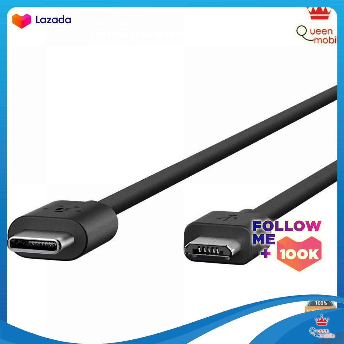 Cáp belkn cổng chuyển 2.0 usb-c to micro-b 480 mbps - f2cu033bt06