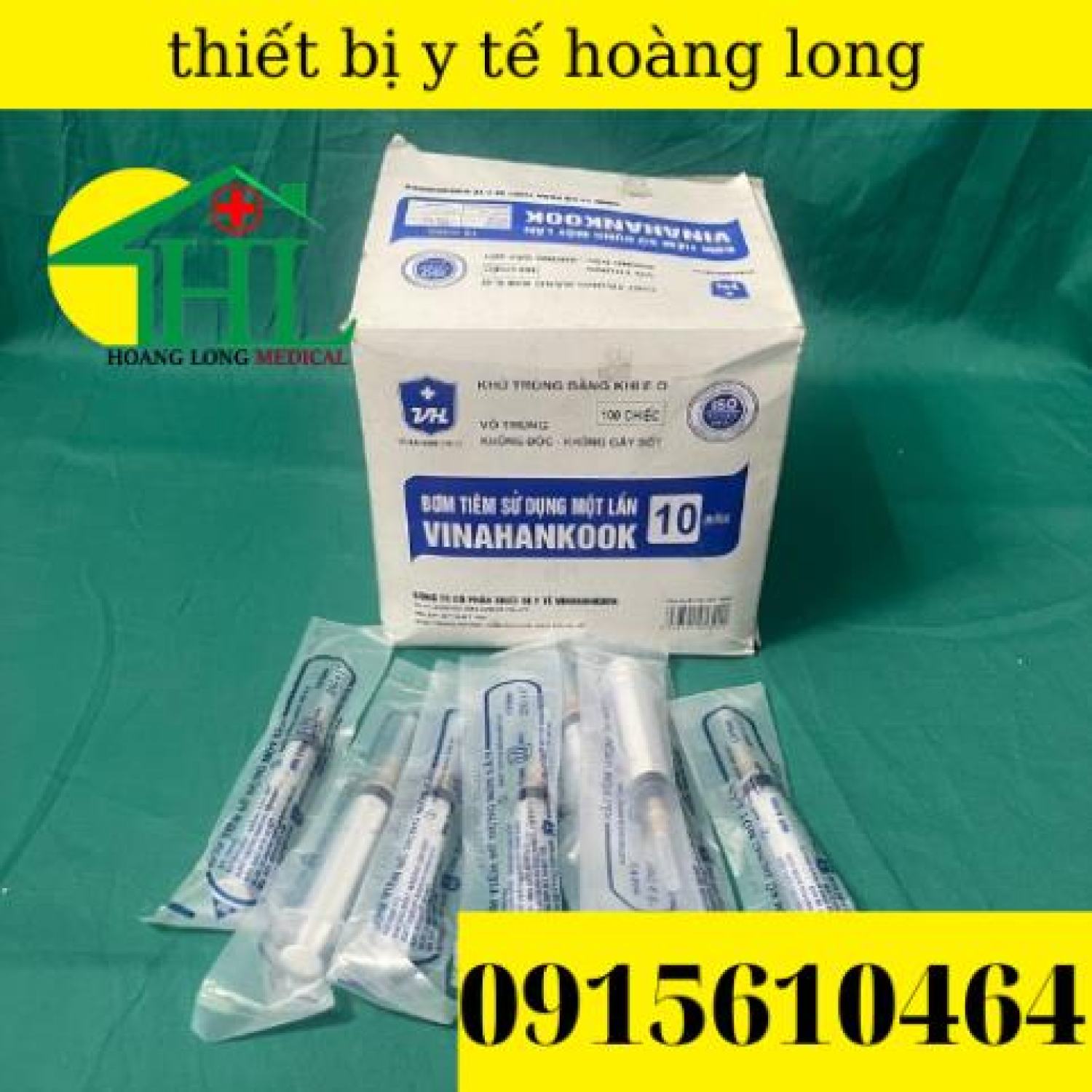 [Bán lẻ 10 chiếc] Bơm tiêm 1 lần Vinahankook 10ml