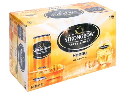 Thùng 24 lon Strongbow mật ong 330ml
