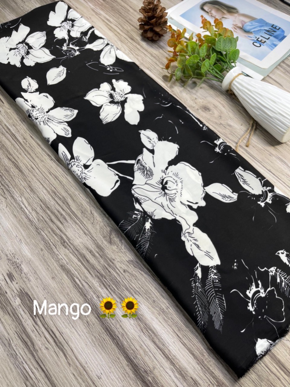 (2m x 1.5m) Vải Lụa Mango Hoa Nhiều Mẫu