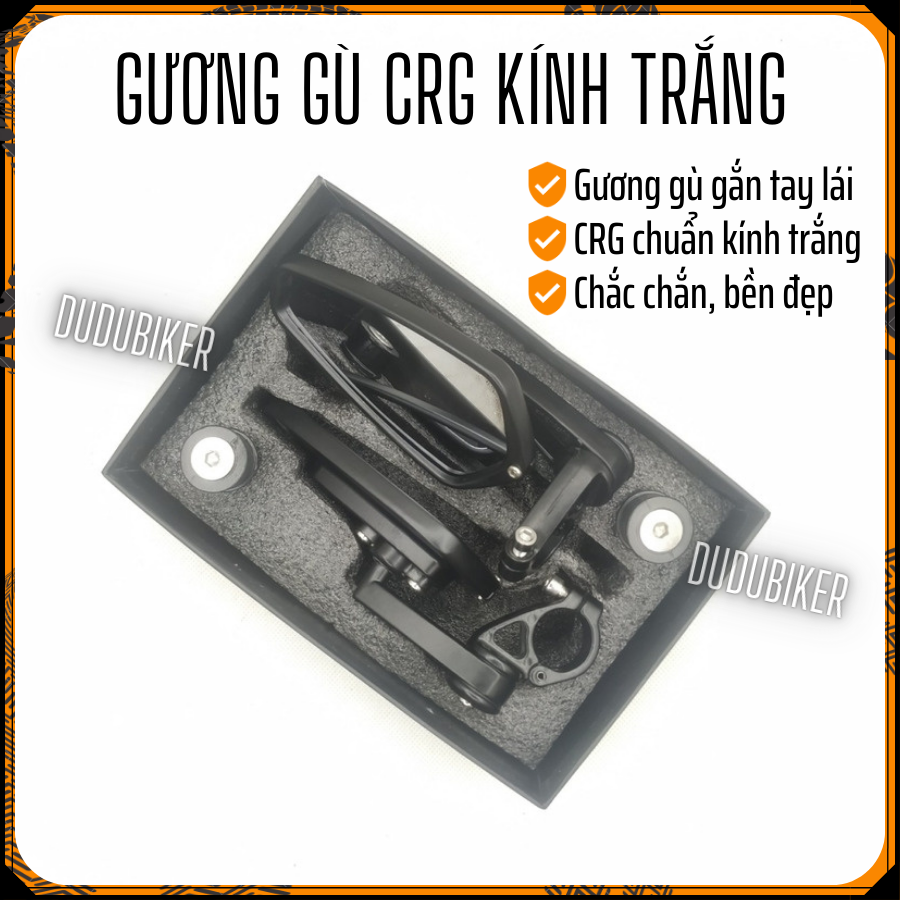 Gương Gù Thái Xịn - Mặt Kính Trắng < Gương Gù Gắn Chân Gương và Gù Tay Lái >