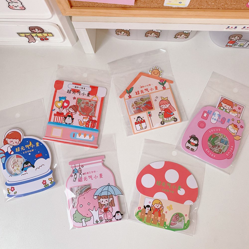Set 40 sticker em bé xinh xỉu up xỉu down - MiuSua
