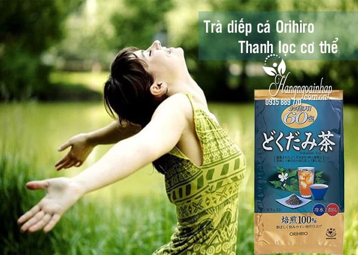 [HCM]Trà Thải Độc Diếp Cá Orihiro Dokudami Tea (gói 60 túi nhỏ)