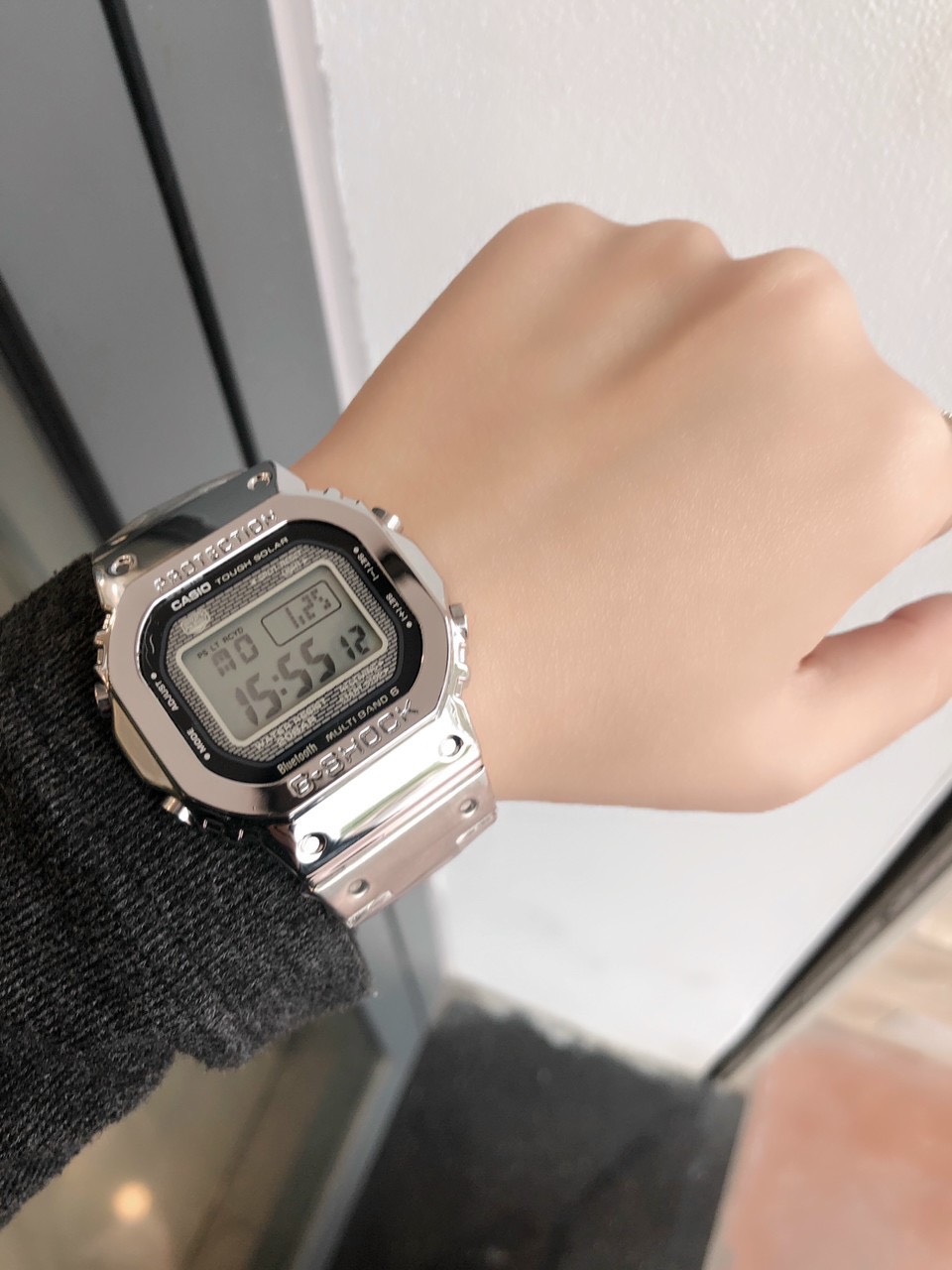 Đồng hồ Casio G-Shock B5000 - Chống nước - Dây thép không gỉ - bảo hành dài hạn- Đồng hồ P&T [ FreeShip- Hàng cao cấp- Full box ]