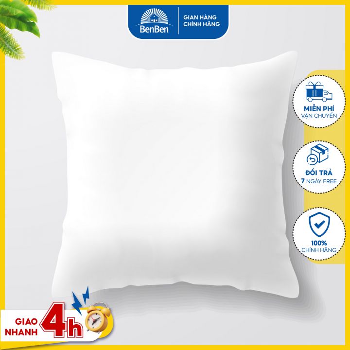 Gối tựa lưng văn phòng giúp giảm đau lưng size 45x45cm, có thể dùng làm gối ngủ trưa - Ben Ben