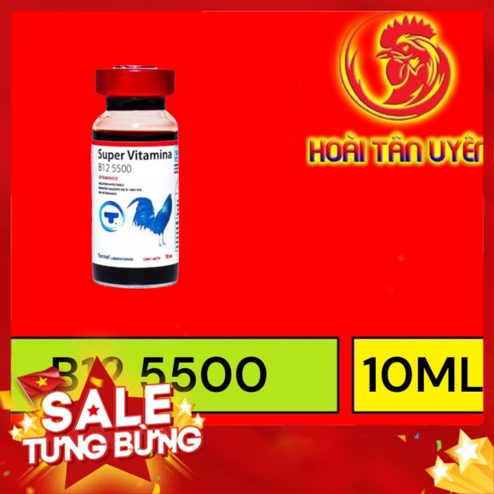 [ BD ] [ HÃY NÓI VỀ CHẤT LƯỢNG ] B12 5500 dinh dưỡng dành cho gà đá 10ml