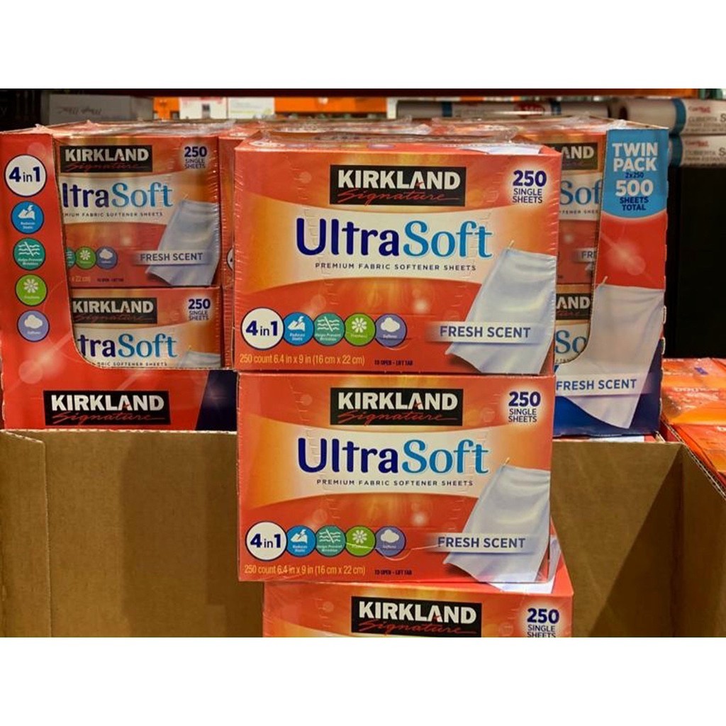 Giấy thơm quần áo Kirkland 250 tờ ( Mẫu mới)