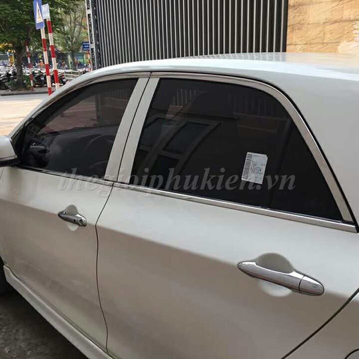 Nẹp chân kính INOX KIA Morning 2012-2019