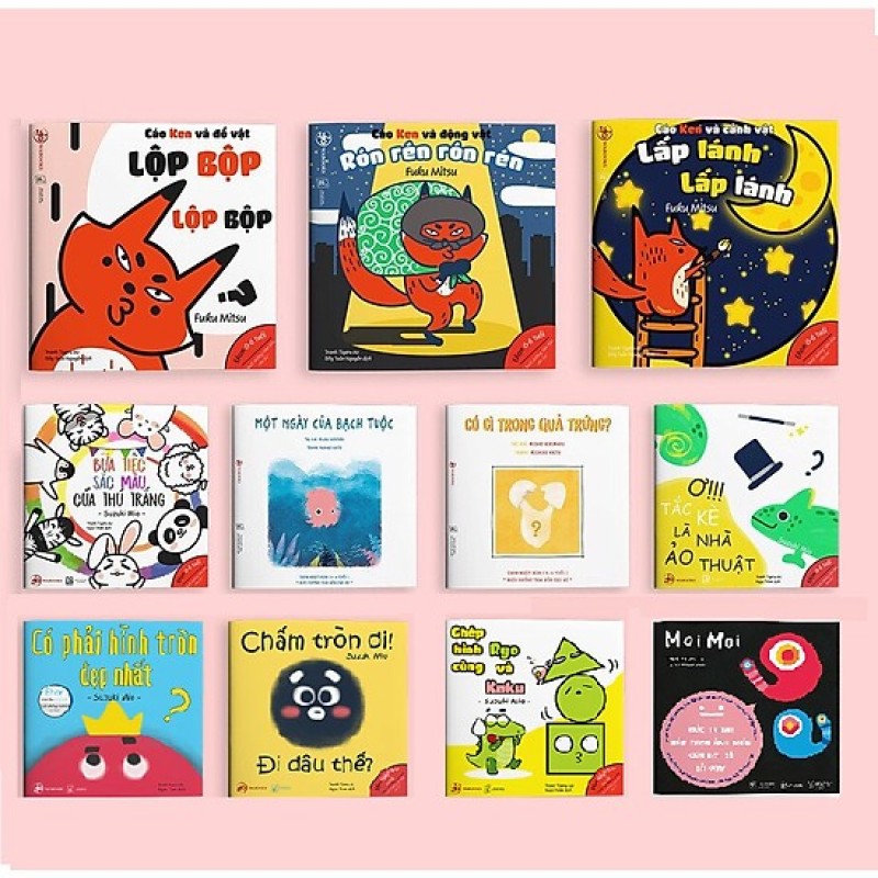 Mua Combo 11 cuốn ehon Nhật Bản phát triển trí não cho bé 0-6 tuổi
