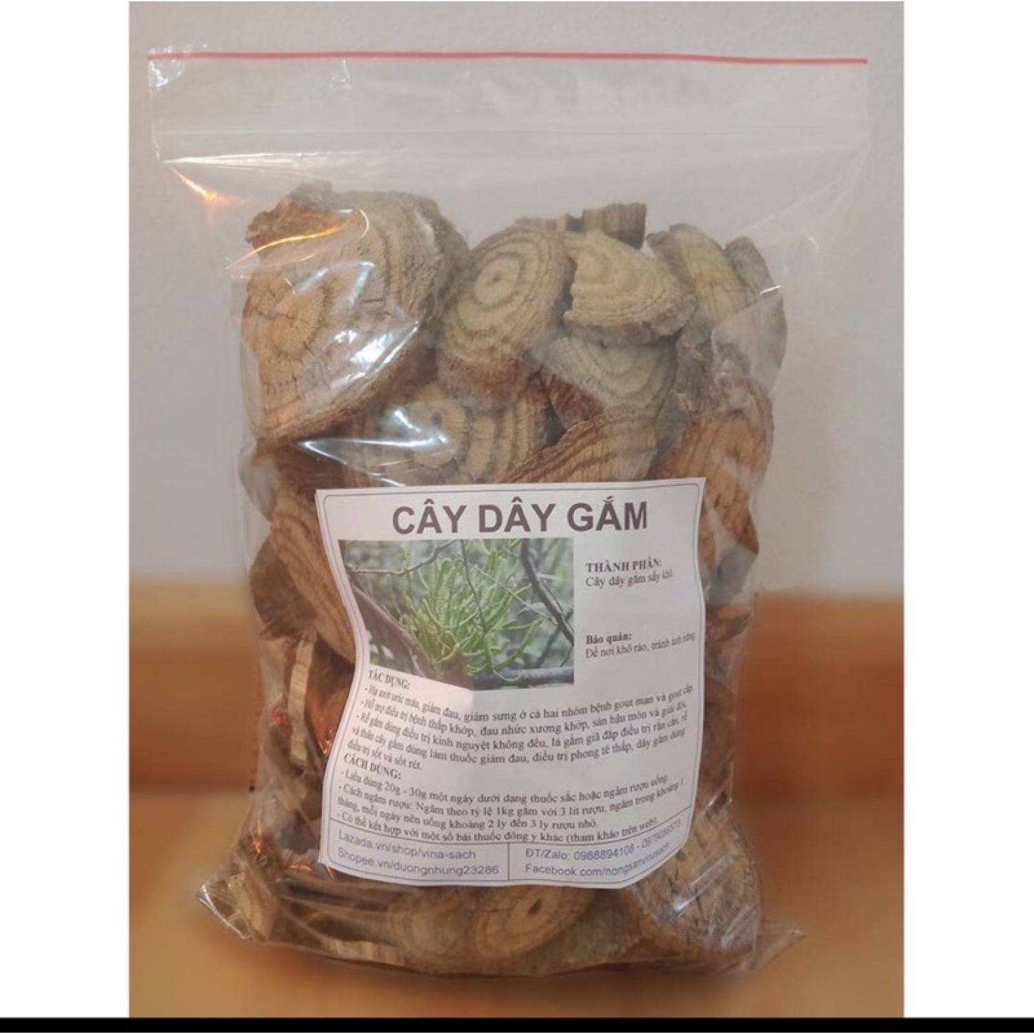 1kg dây gắm khô hàng lᴏại 1 tɾị bệnh đau nhức xương và gout