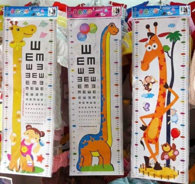 DECAL DÁN TƯỜNG ĐO CHIỀU CAO CHO BÉ / THƯỚC ĐO CHIỀU CAO CHO BÉ