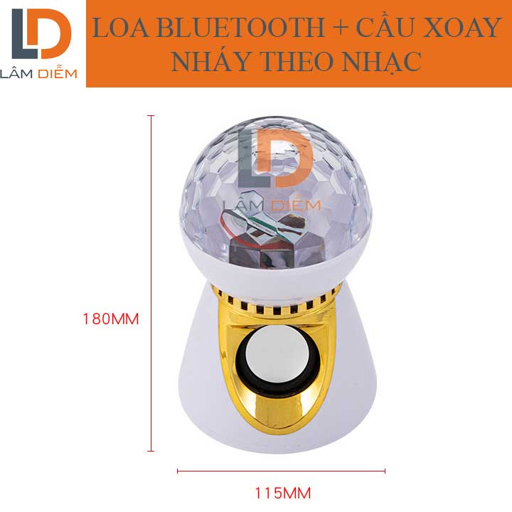 Bluetooth speaker combination Bridge rotating stage lights flash along with the music CQ2