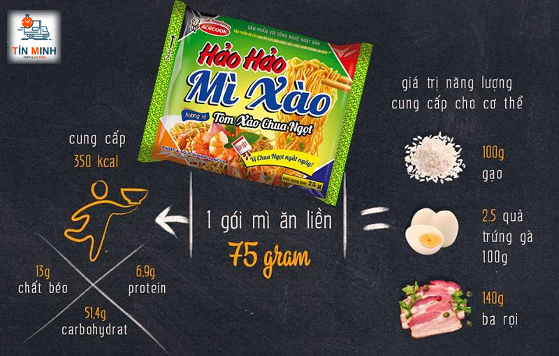 Mì Hảo Hảo xào chua ngọt thùng 30 gói 75g - Cty TM