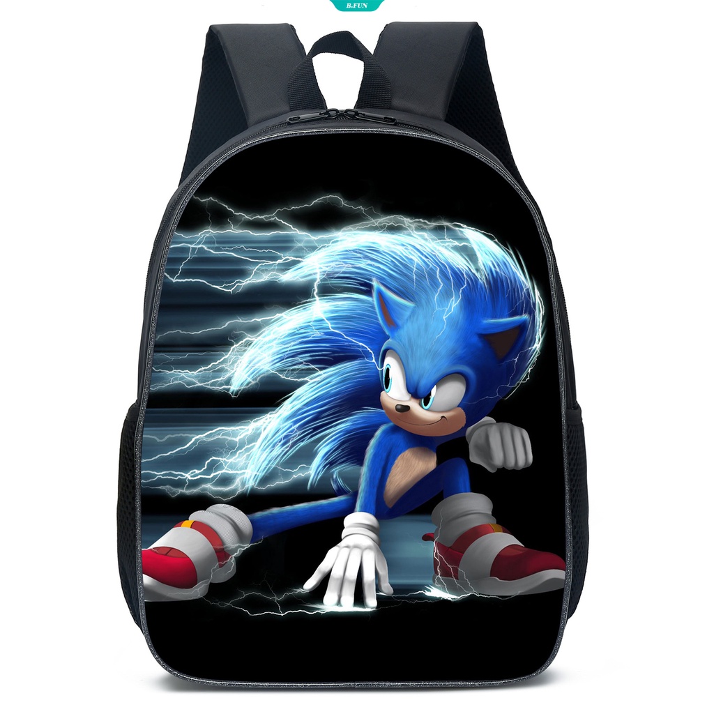 Ba Lô Đi Học Hình Nhím Sonic 3D Dễ Thương Cho Bé