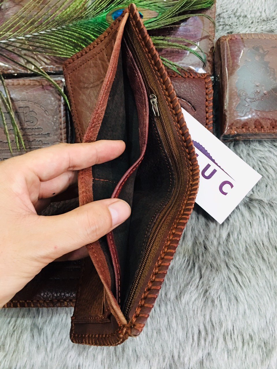 [HCM]Ví Nam Da Bò Sáp Cao Cấp