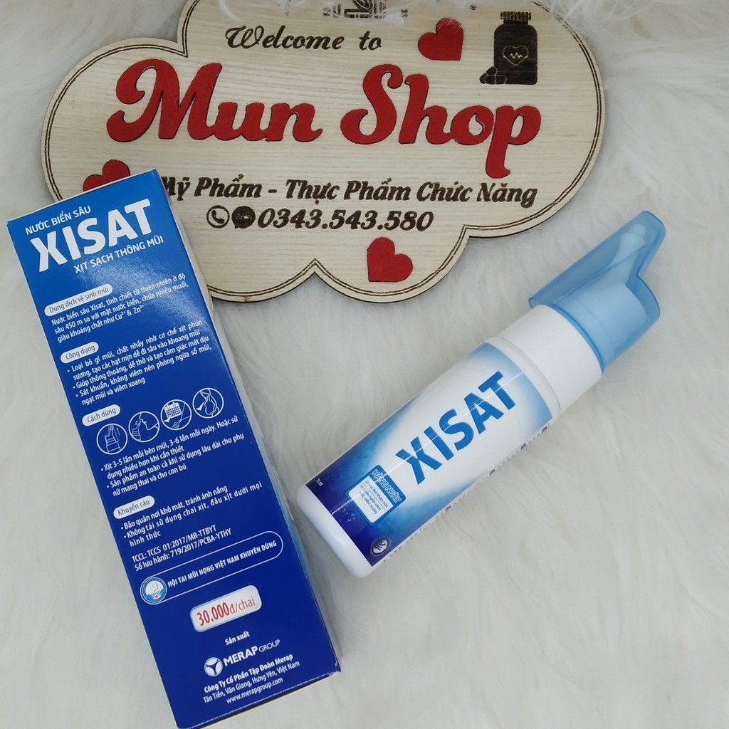 Nước Biển Sâu Xịt Thông Mũi Xisat Chai 75Ml