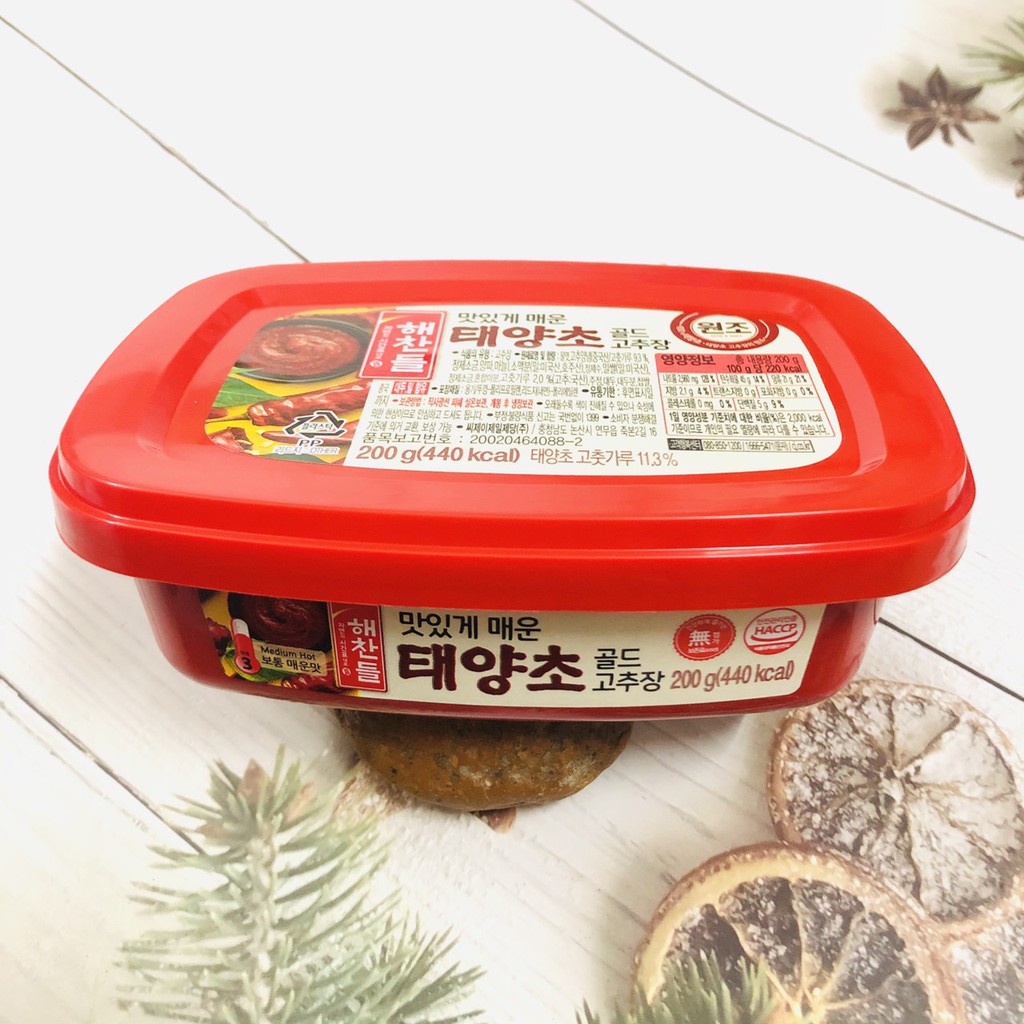 TƯƠNG ỚT HÀN QUỐC 200G - 해찬들 고추장