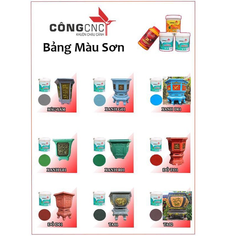 Sơn chuyên dụng dành cho chậu cảnh (1kg)