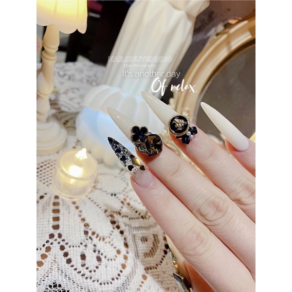 Set charm tròn đính móng MOON NAIL