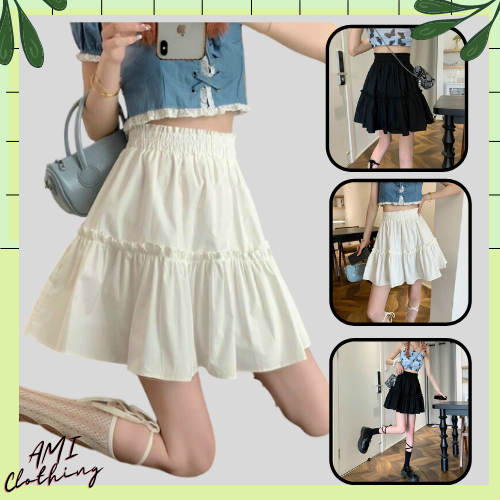 Chân Váy Chữ A Bèo 2 Tầng ( Có lót trong)