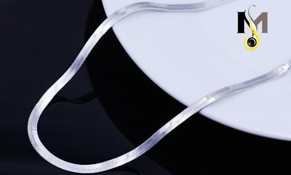 Dây chuyền inox nam kiểu dây mì 3ly thời trang - sáng bóng, không đen