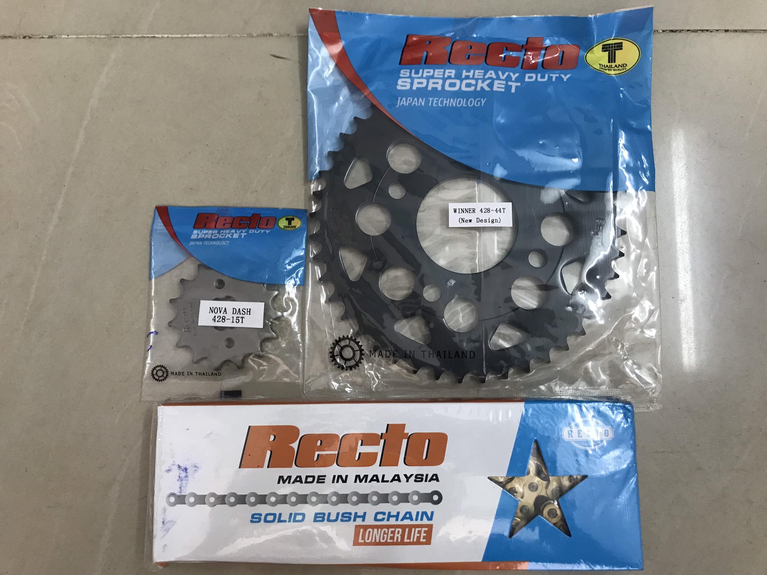 Bộ nhông sên dĩa cho Winner  WinnerX (Nhông15 sên 10ly dĩa44 Recto)