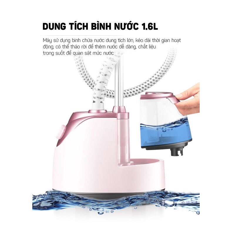 Bàn là hơi nước cây KONKA KZ- GT19 nhập khẩu chính hãng, chất lượng cao cấp, phù hợp mọi loại vải