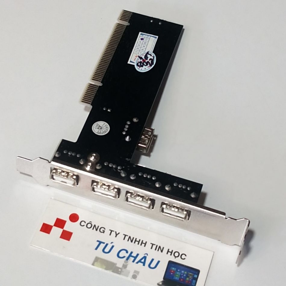 Card PCI USB / Card ra 5 Ports USB 2.0 (Plug and Play)