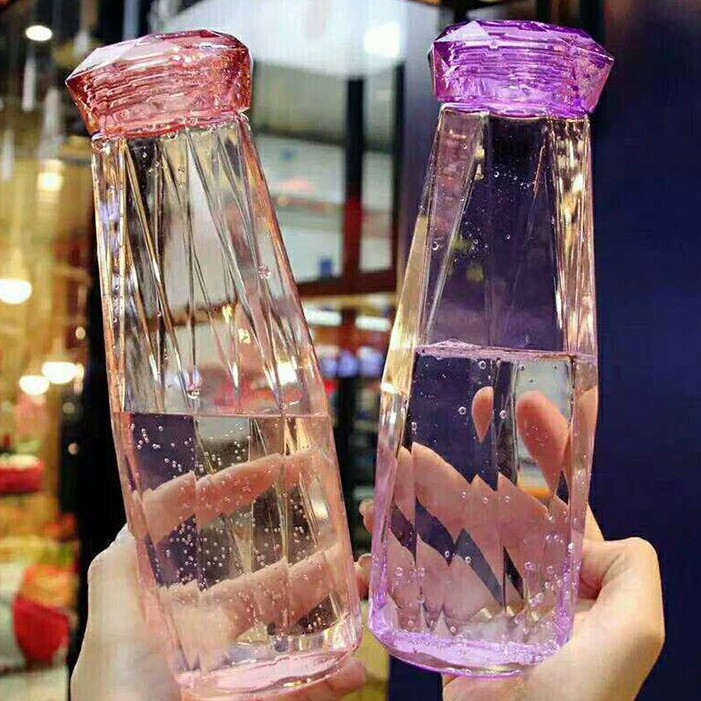 Bình Đựng Nước Hình Kim Cương 500Ml Mẫu 2020