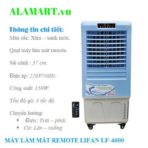 [Trả góp 0%]Thiết Bị Làm Mát Di Động Lifan LF-4600
