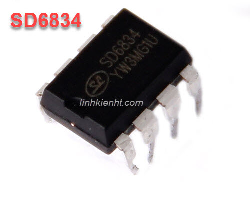2 con ic nguồn sd6834 6834 dip-8 mới
