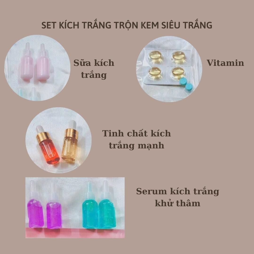 SET KÍCH TRẮNG TRỘN KEM SIÊU TRẮNG