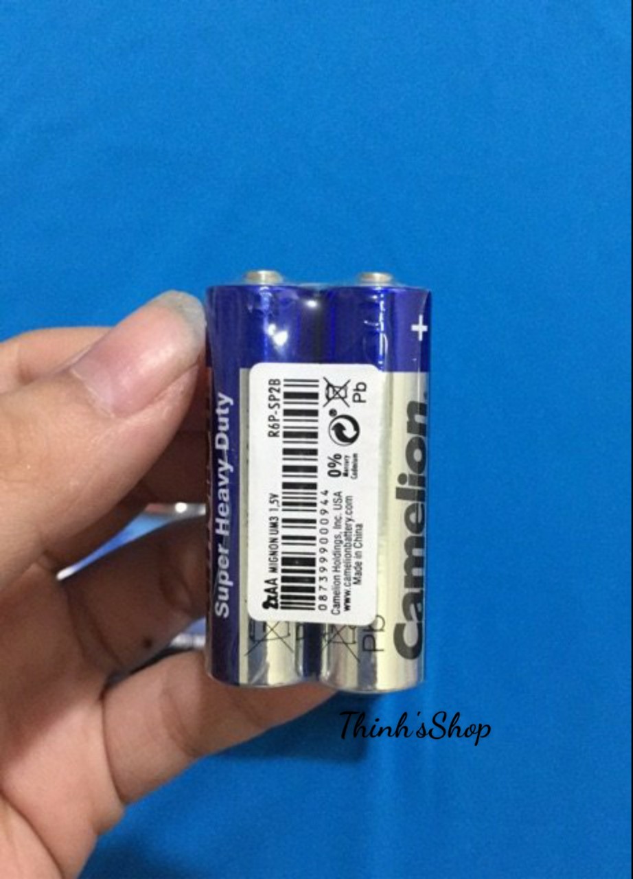 Bộ 3 vỉ pin tiểu AA 1.5V (6 viên) Camelion dùng cho đồ chơi, remote, đồng hồ treo tường