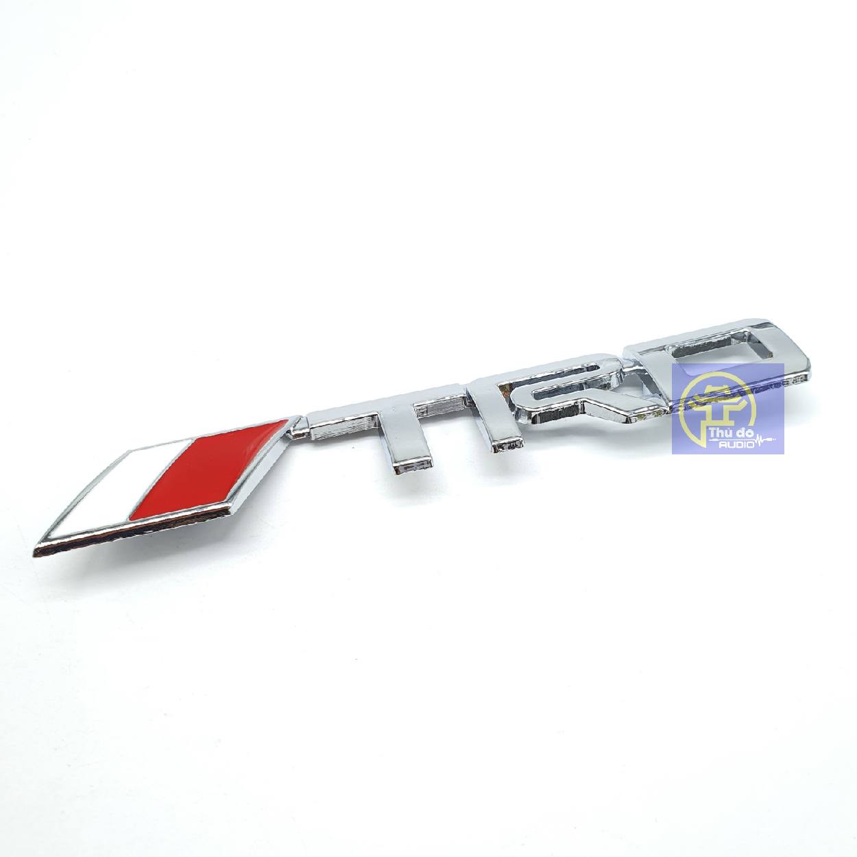 Tem logo chữ TRD nổi kim loại hợp kim trang trí xe hơi ô tô Toyota Innova, Fortuner, Vios