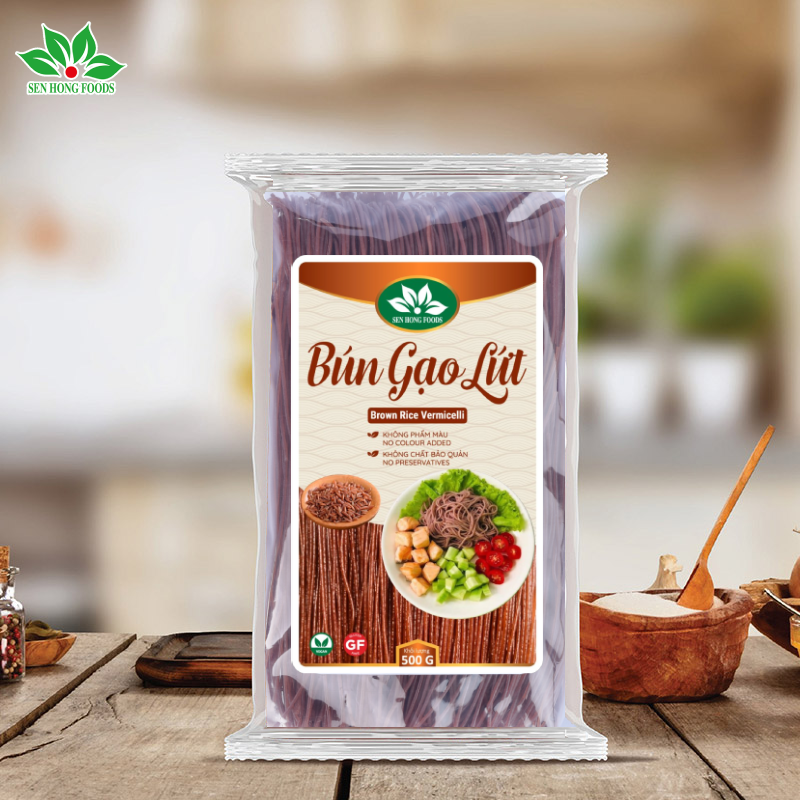 Bún Gạo Lứt Sen Hồng 300g