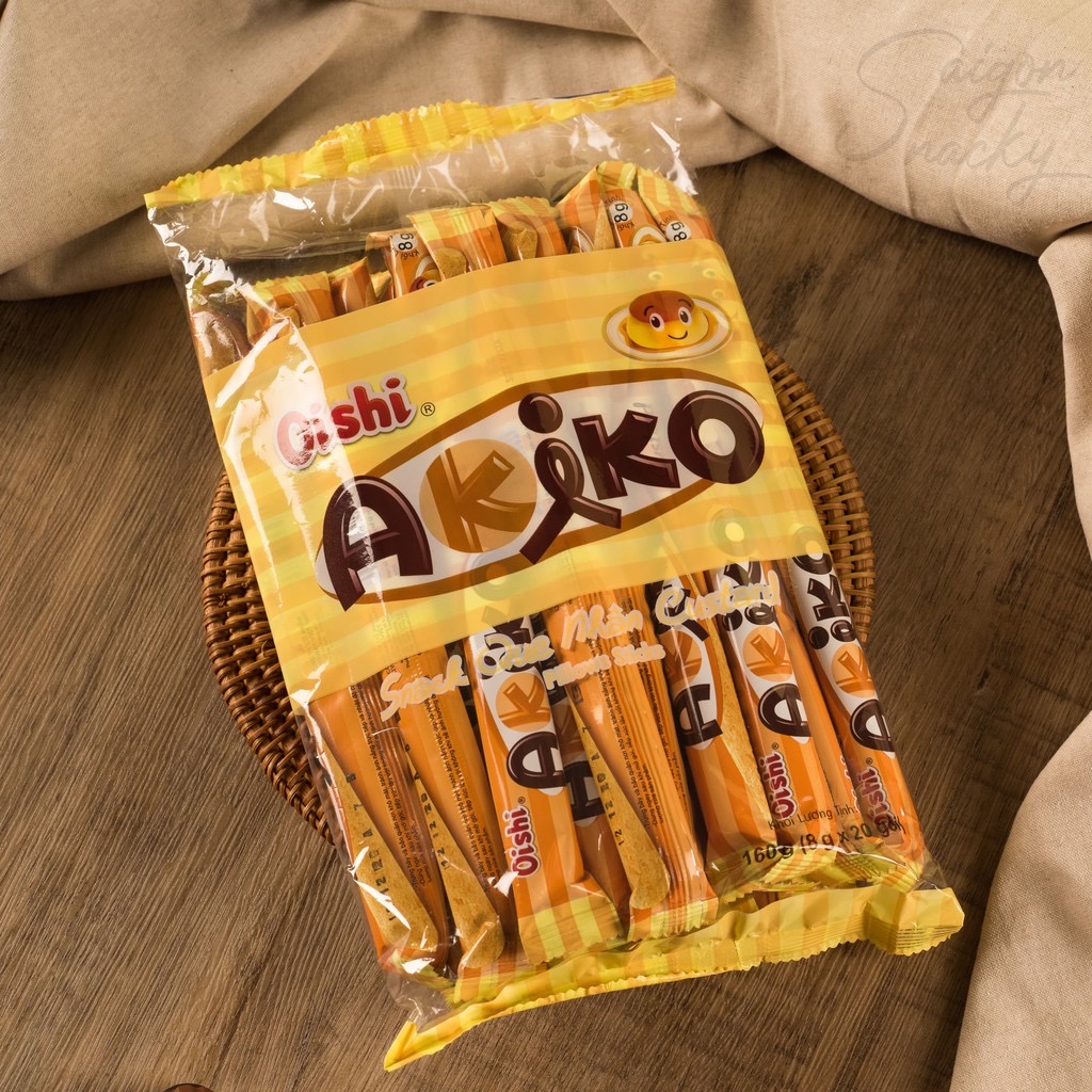 Bánh snack que AKIKO đủ mùi đủ vị date mới nhất